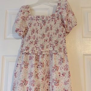 floral outfit runs small